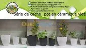Séries de Pots carrés en céramiques 