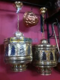 Paire de lustre moresque en cuivre