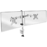 MARS GAMING DUAL MONITOR ARM MARM2 WHITE 360