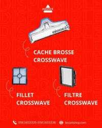 ACCESOIR FEATHER WEIGHT BAC ET FILTRE + FILTRE CROSSWAVE + CACHE BROSSE CROSSWAVE