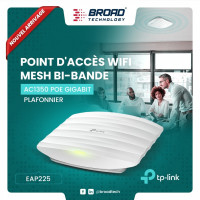 reseau-connexion-eap225-tp-link-point-dacces-wifi-mesh-bi-bande-ac1350-poe-gigabit-plafonnier-dar-el-beida-alger-algerie