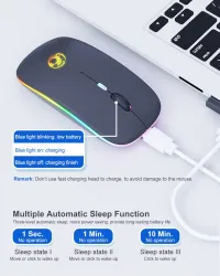 Souris Sans Fil Rechargeable RGB 