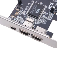 Carte PCI Express X1 firewire 4 & 6 pin