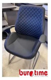 CHAISE EN CUIR ET CUIR  SYNTHETIQUE 