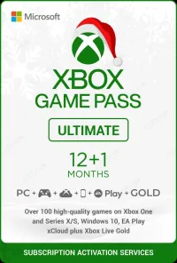 Xbox Game Pass Ultimate avec 470 Jeux pour 12 mois avec une plus