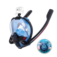 Masque de Plongée à Double Tube avec Support GoPro V2- قناع غوض إحترافي مع حامل كاميرة