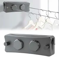 Corde à Linge Murale Rétractable Double 40KG