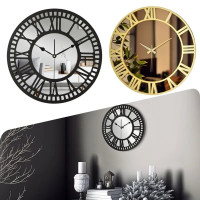 decoration-amenagement-ساعة-حائط-مزخرفة-horloge-murale-chiffres-plexiglass-fond-en-acrylique-effet-miroir-40cm-blida-algerie