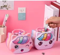 Tirelire Unicorn pour Enfants avec Clé et Serrure