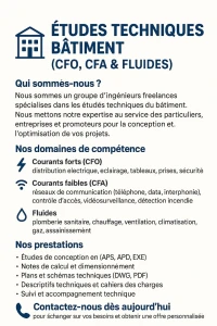 ETUDE MEP/HVAC/CFO/CFA/CET 