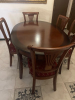 tables-table-de-salle-a-manger-en-hetre-avec-6-chaises-es-senia-oran-algerie