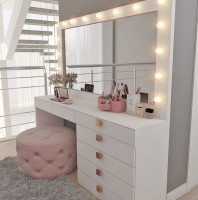 chambres-a-coucher-coiffeuse-femme-avec-6-tiroirs-et-miroir-couleur-blanc-en-high-gloss-1er-choix-birkhadem-alger-algerie