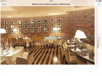 Chaises et tables pour Fast food ,