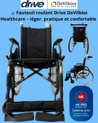 Fauteuil roulant Drive DeVilbiss Healthcare léger (12 kg pratique dossier inclinable et confortable 