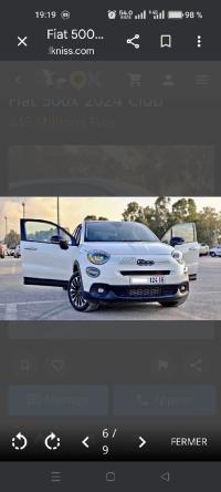 سيارات-fiat-500x-2024-club-بني-عمران-بومرداس-الجزائر