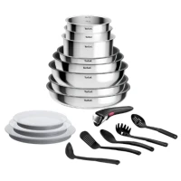 Batterie De Cuisine Tefal Ingenio Cook Eat L881SR04 17 Pieces