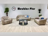 Salon 6 places en velours daim