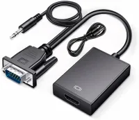 ADAPTATEUR VGA MALE+AUDIO TO HDMI FEMELE