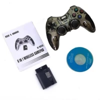 Manette de jeux Gamepad Sans-fil 2.4ghz Multifonction 6 en 1 N1-W320 pour PS2 PS3 PC Android TV Box