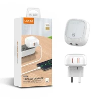 Chargeur LDNIO A2512Q Charge rapide double ports USB QC 3.0 18W + Cable USB-C type-c 1m