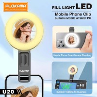 accessories-plokama-u20-ring-light-led-lampe-selfie-rechargeable-avec-miroir-et-clip-pour-smartphone-saoula-alger-algeria