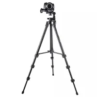 Trépied Portable yunteng VCT-521 avec tête de trépied tridimensionnelle pour Caméra MAX:136cm