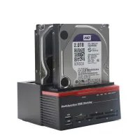 Station d'accueil Docking HDD Multi-fonction Clonage SATA IDE triple emplacement USB 3.0 - 893u3