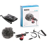 Microphone de Studio à condensateur 3.5mm BOYA BY-MM1 pour caméra et enregistrement vidéo