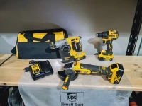 Kit DEWALT 3 pièces XR 18V perforateur + meuleuse + Visseuse (BL-2021)