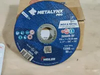 Disque à couper original métal inox 115 x 1 x 22.23mm WEILER METALYNX PRO (2026-Slovenia)