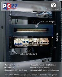 شبكة-و-اتصال-panneau-rail-pour-module-din-3u-rackable-19-sigma-ref-3830-مستغانم-الجزائر