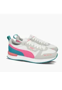 PUMA White Glowing Pink Gray