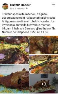 Traiteur spécialité machwi d agneau 