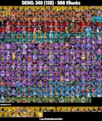 Compte Fortnite 340 Skin Black Knight, Travis scott, iKonik