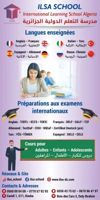 Anglais Français Allemand Espagnol Italien Turc Russe Chinois Arabe TOEFL IELTS TCF DALF DSH YOS