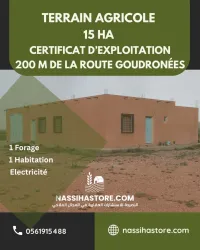 Vente Terrain Agricole Djelfa Hassi bahbah