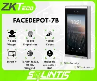 Terminal De Reconnaissance Faciale Pour Contrôle D'accès Et Pointage ZKTeco FaceDepot 7-B