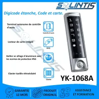 Digicode étanche, anti-vandale, code et carte YK-1068A 