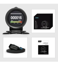Gauge d'affichage obd2 de véhicule,vitesse,tours minutes, température moteur,  scanner,gps