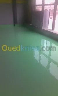 peinture des mures et epoxy des sols 
