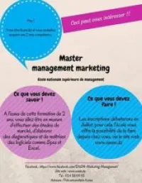 Master management marketing