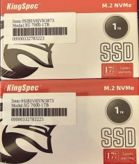 KingSpec xg 7000 1TB PCIe NVMe Gen4 Pour PS5-Laptop-PC Bureau 7400mb par second -- PROMOTION