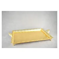 Plateau Rectangle Dore Dim 60*41 Cm