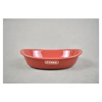 PYREX Plat Supreme Oval Rouge 26*18Cm