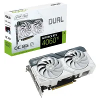 ASUS DUAL GEFORCE RTX 4060 TI WHITE OC EDITION 8GB