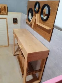 Console hêtre massif