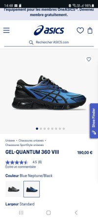 أحذية-رياضية-oasics-gel-quantum-360-veritable-achete-en-france-الجزائر-وسط