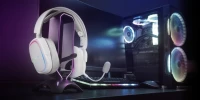 CASQUE GAMING MHAX BLACK WHITE PINK