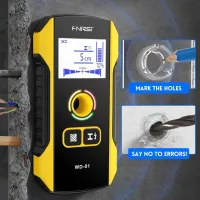 FNIRSI WD-01 détecteur de métaux Scanner mural avec trou de positionnement nouvellement conçu pour fils de câble AC