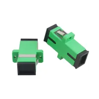 Adaptateur Coupleurs de Fibre Optique Plastique SC monomode APC Simplex SC F/F